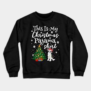 This is my Christmas Pajama Shirt French Bulldog Lover Dog Crewneck Sweatshirt